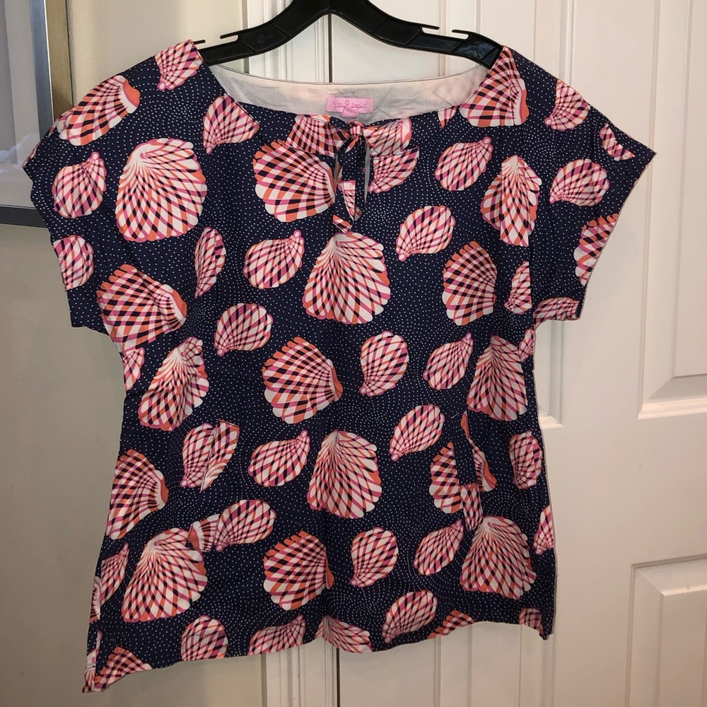 Lilly Pulitzer Shell Print Top